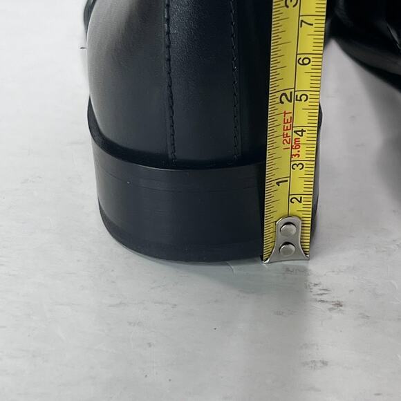 Tory Burch Everly Leather Riding Boots Side Zipper Black Women's 7M NWOB - Picture 9 of 9